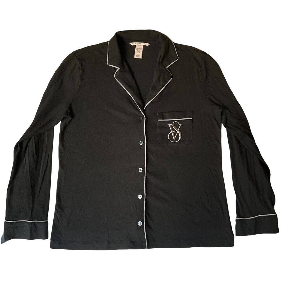 Victoria's Secret Women Sleepwear S/P/CH (SHORT) Black VS Monogram Embroidery